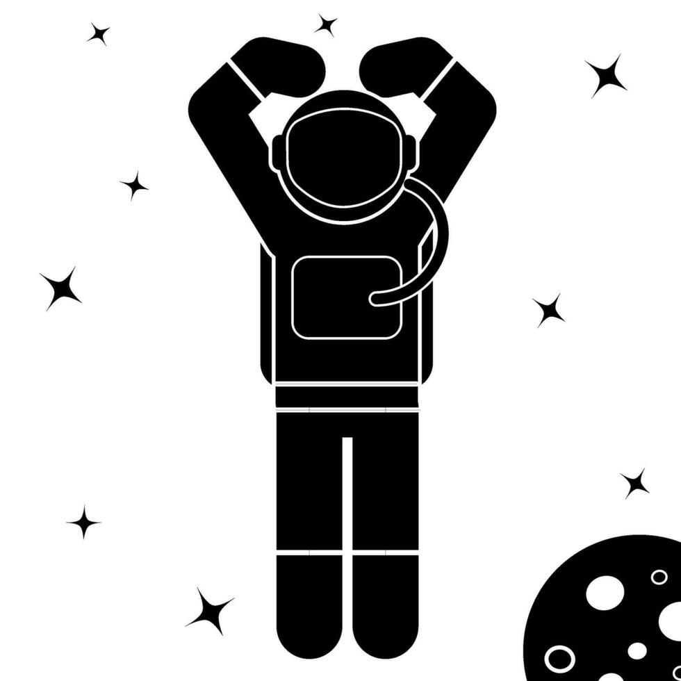 astronaut vector illustration