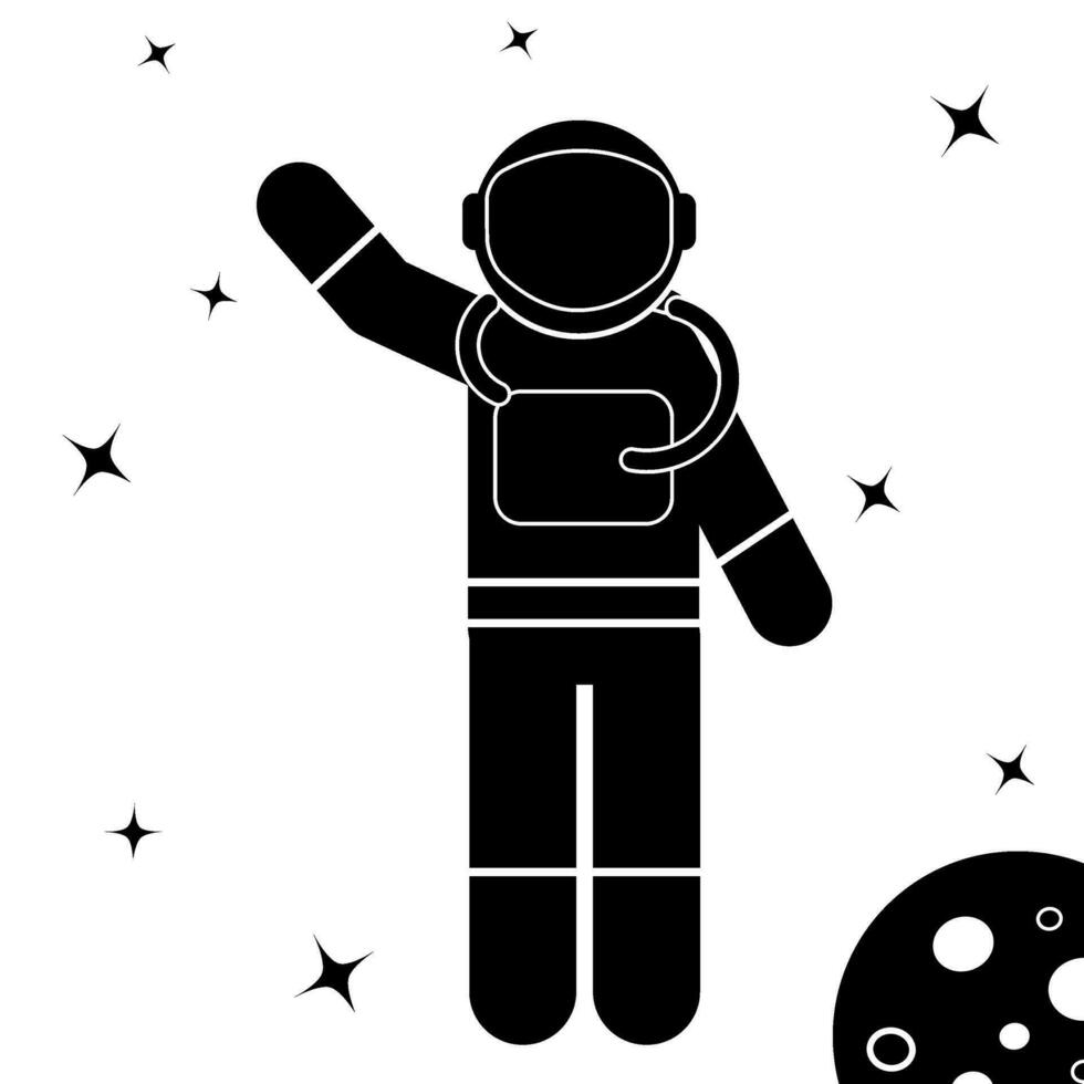 ilustración vectorial astronauta vector