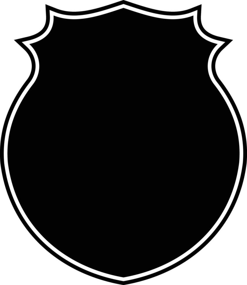 policía Insignia forma vector