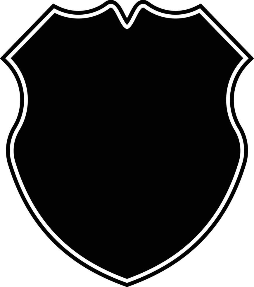policía Insignia forma vector