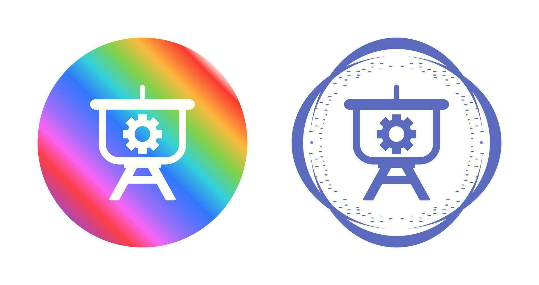 Setting Presentation Vector Icon