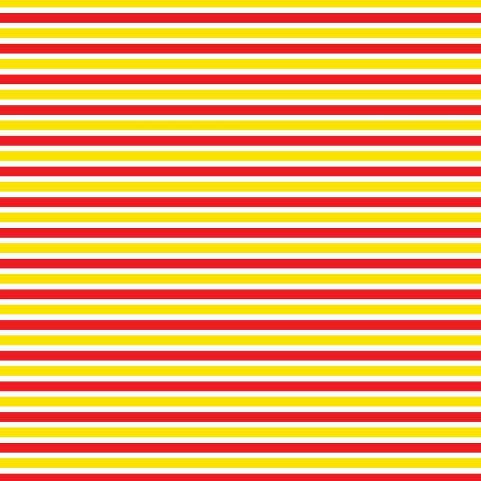 simple abstract seamless red and yellow color horizontal line pattern vector