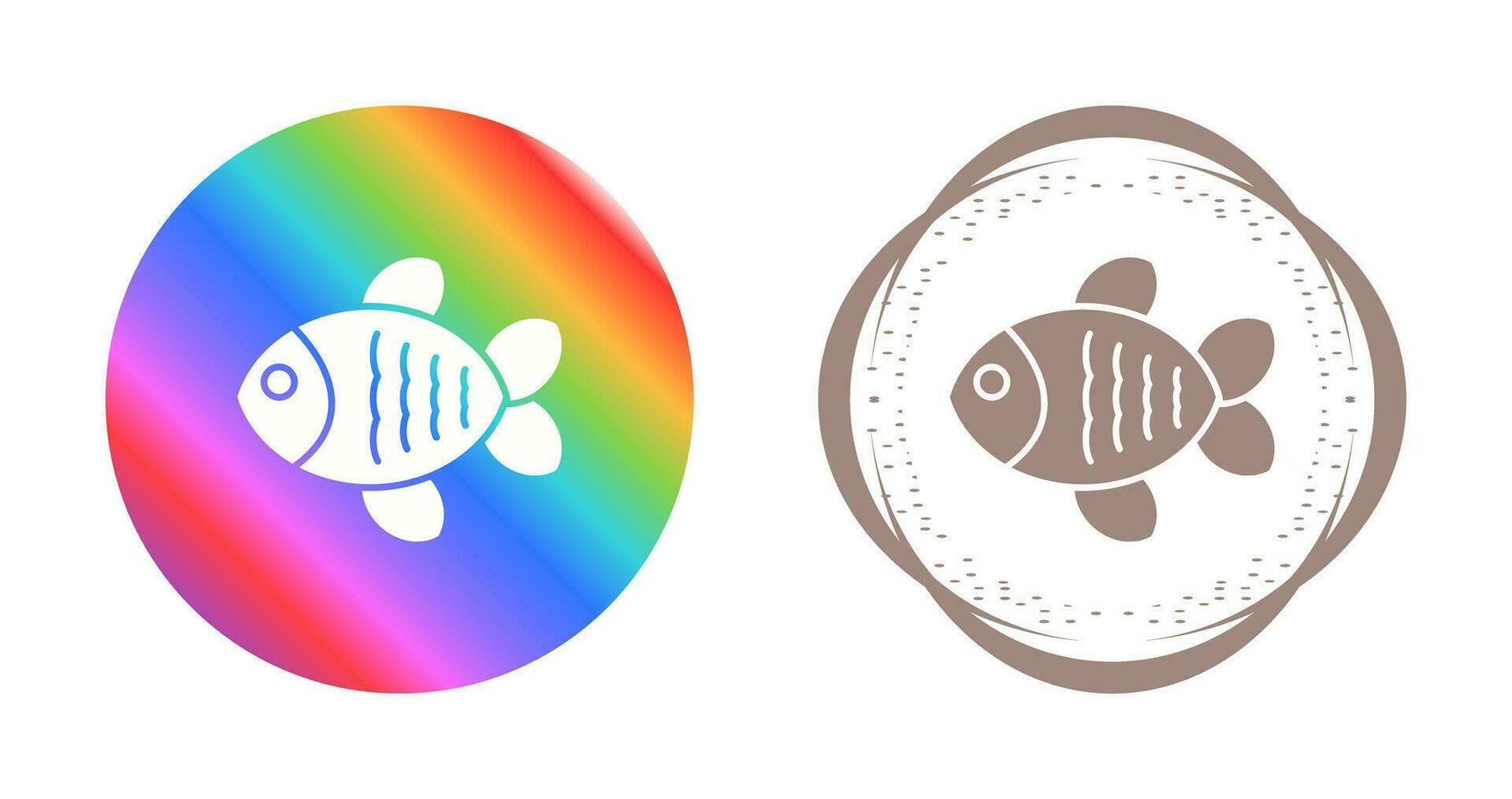 icono de vector de pescado