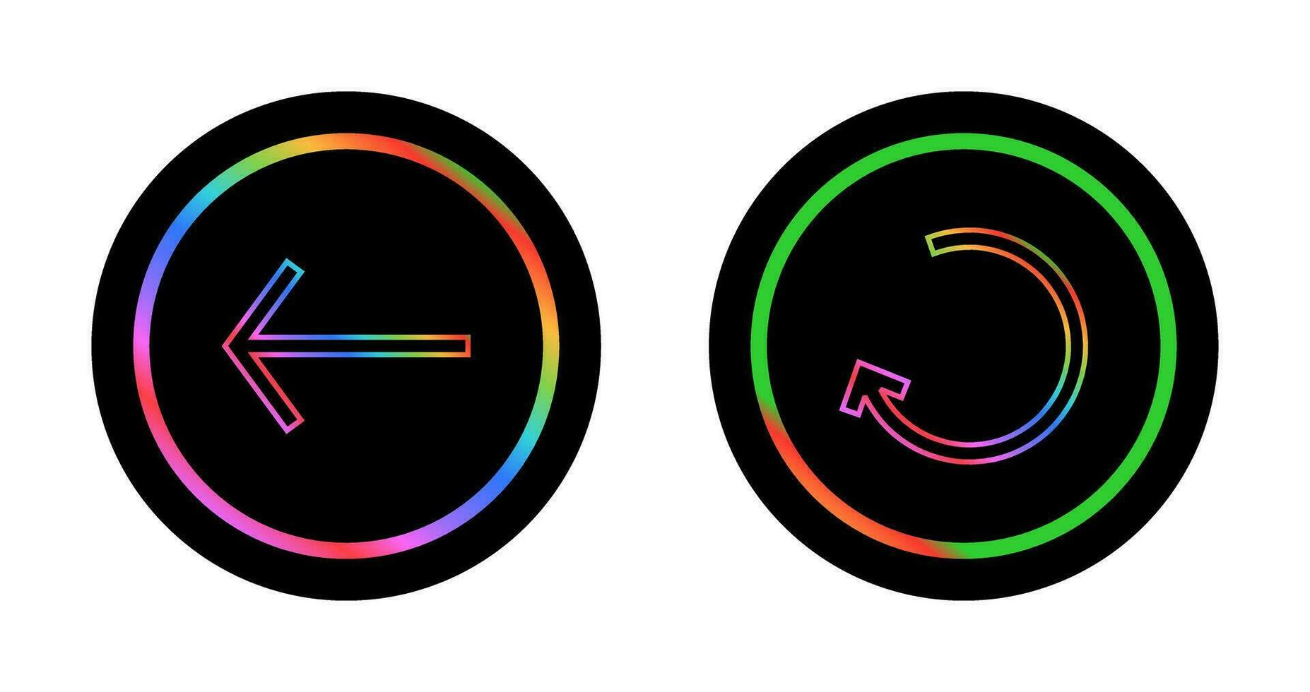 Left Back Arrow Vector Icon
