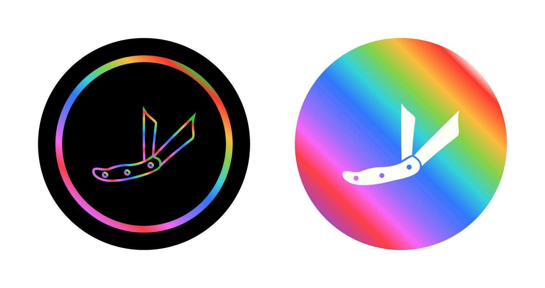 Ranger Pocket Knife Vector Icon