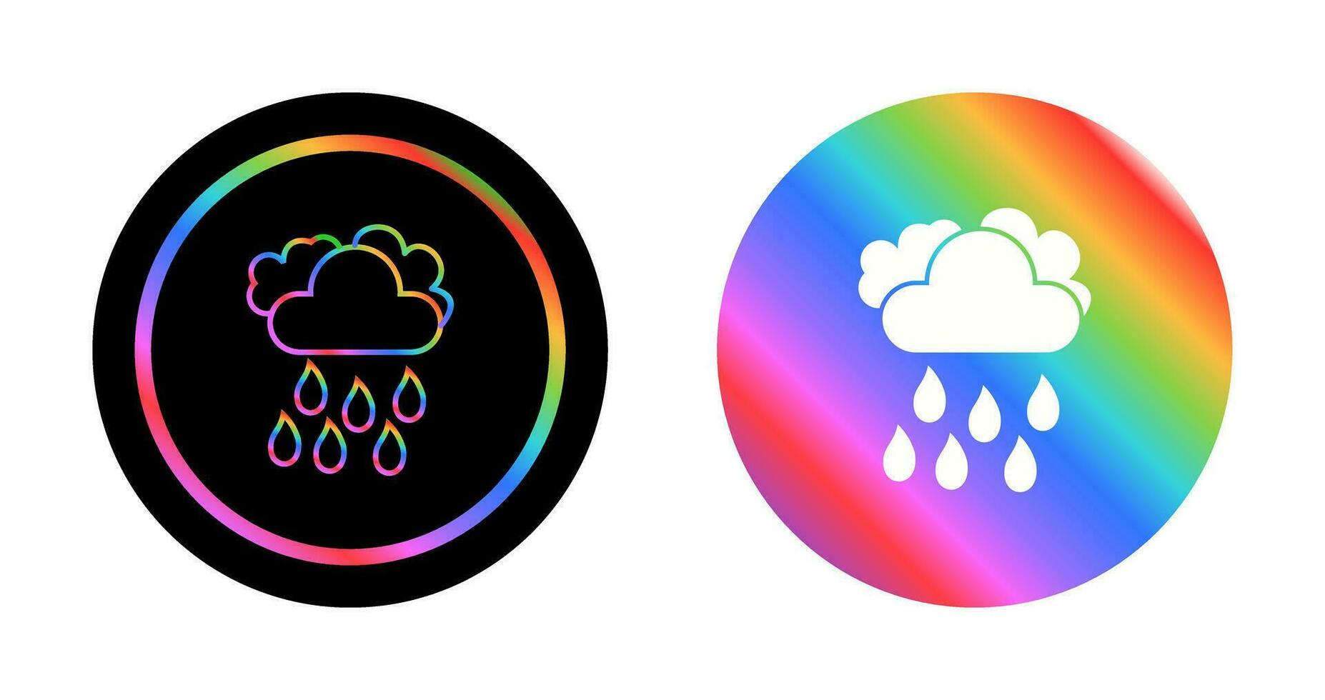 Light Rain Vector Icon