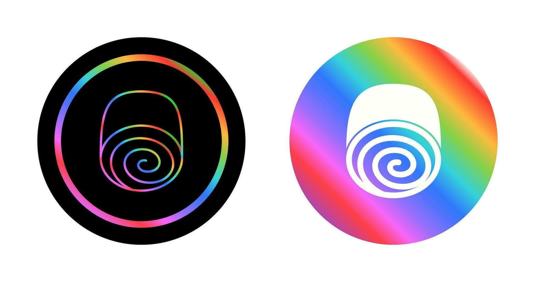 Swiss roll Vector Icon