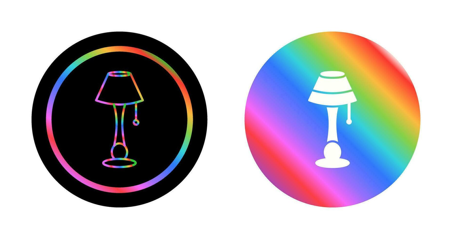 Lamp with stand Vector Icon