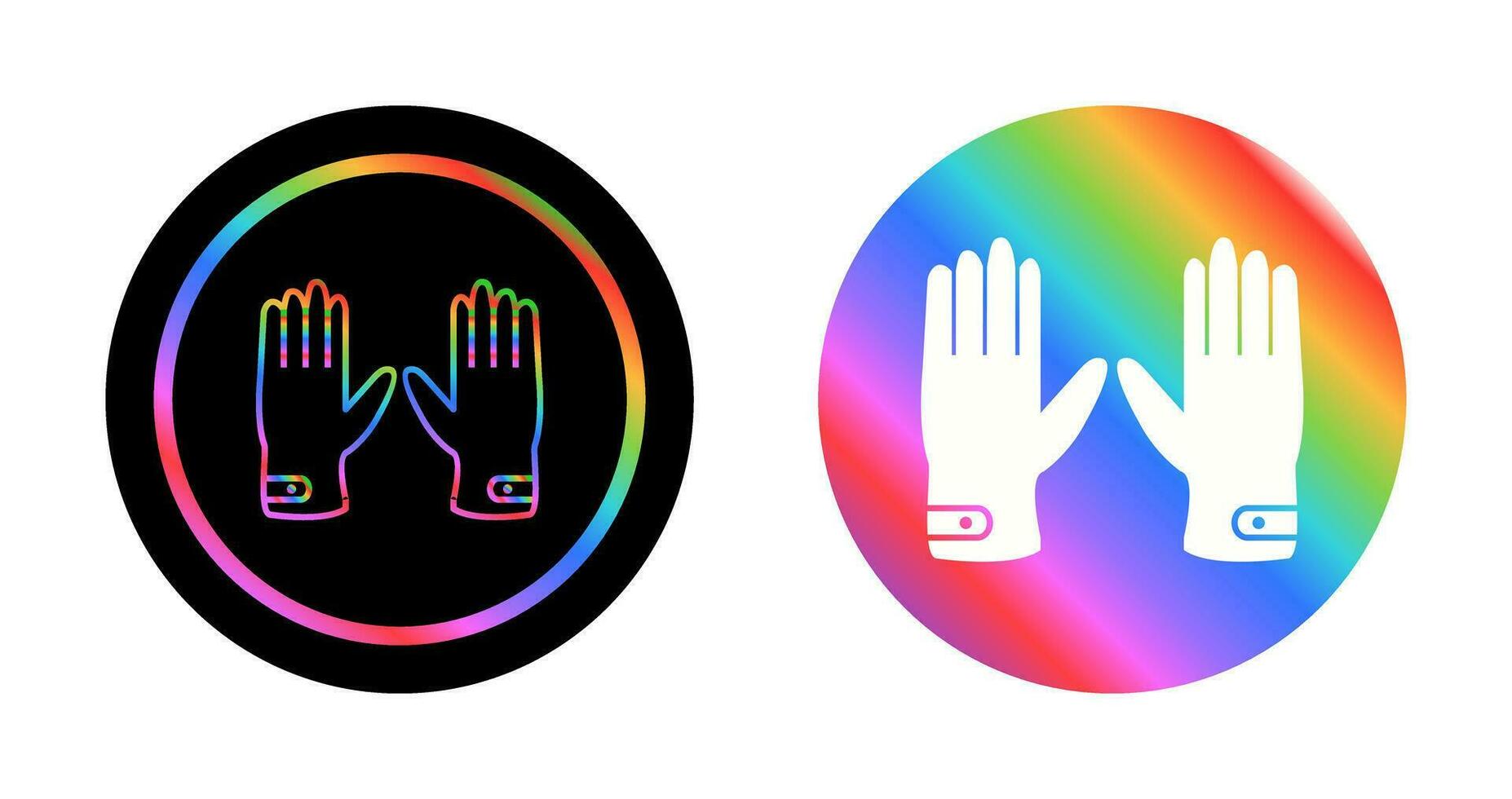 Leather Gloves Vector Icon