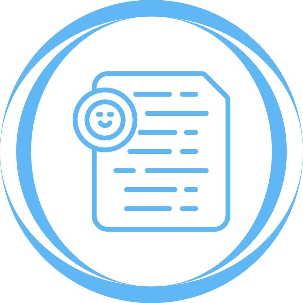 Document Insert Emoji Vector Icon