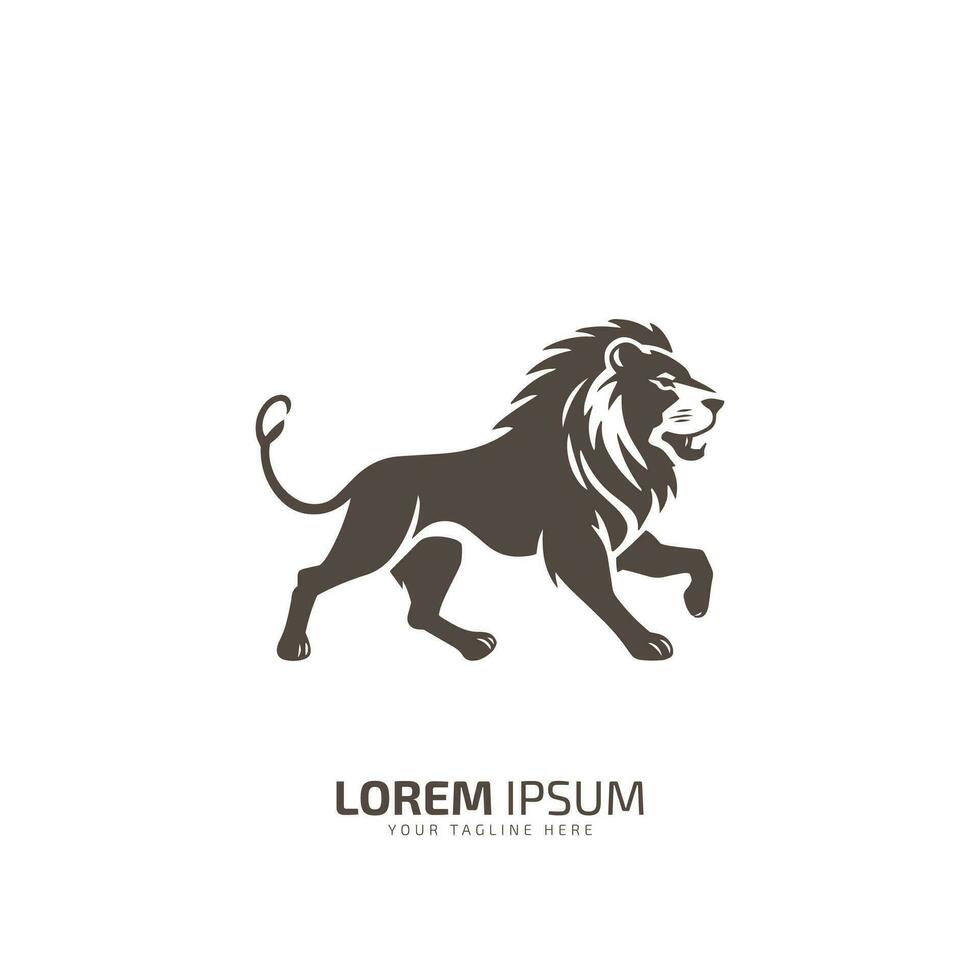 lion logo lion vector company logo design, strength and power symbol