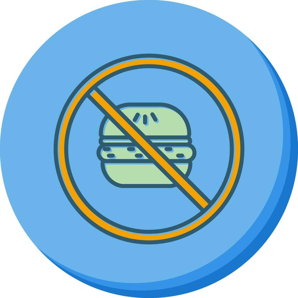 No Eating Vector Icon