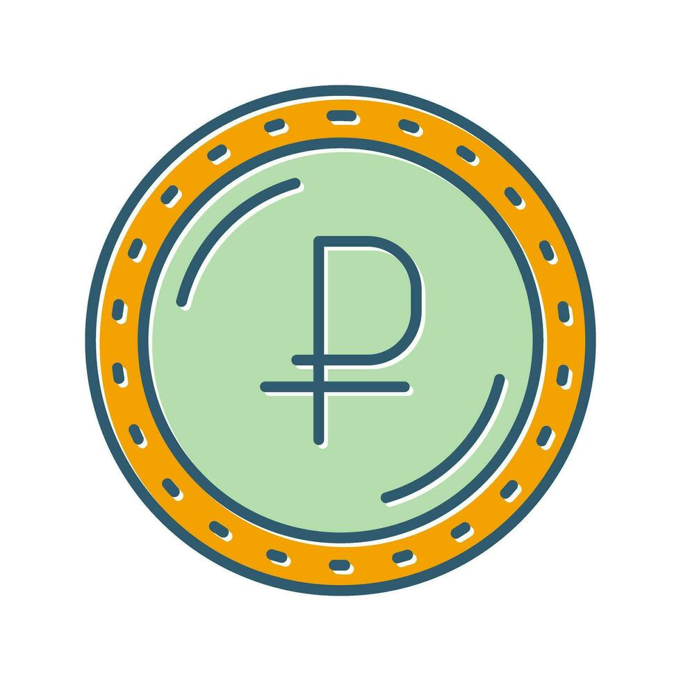 Ruble Currency Vector Icon