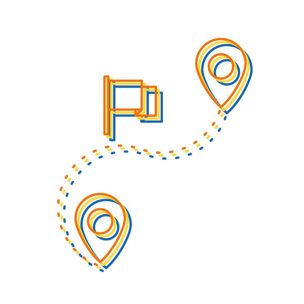 Route Vector Icon