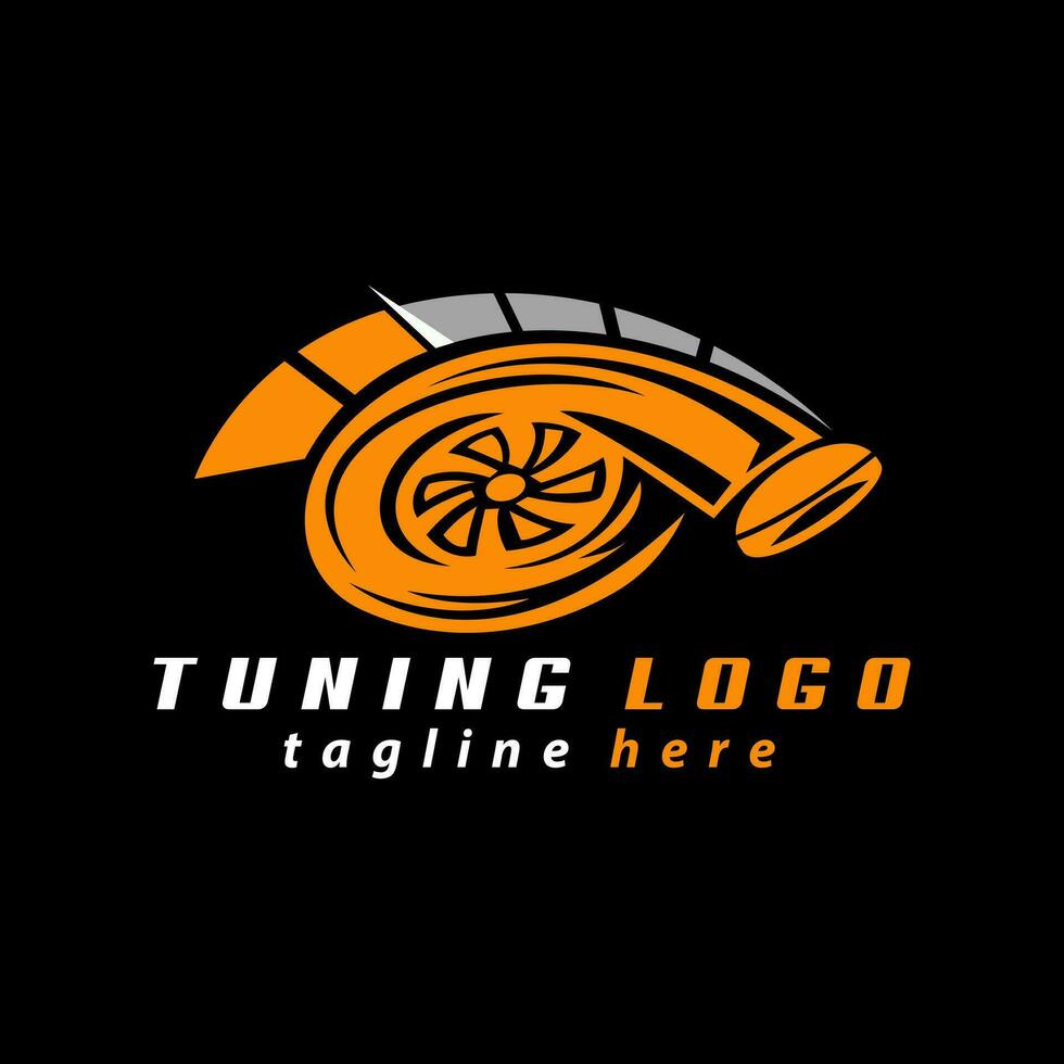 automotive tuning logo design vector