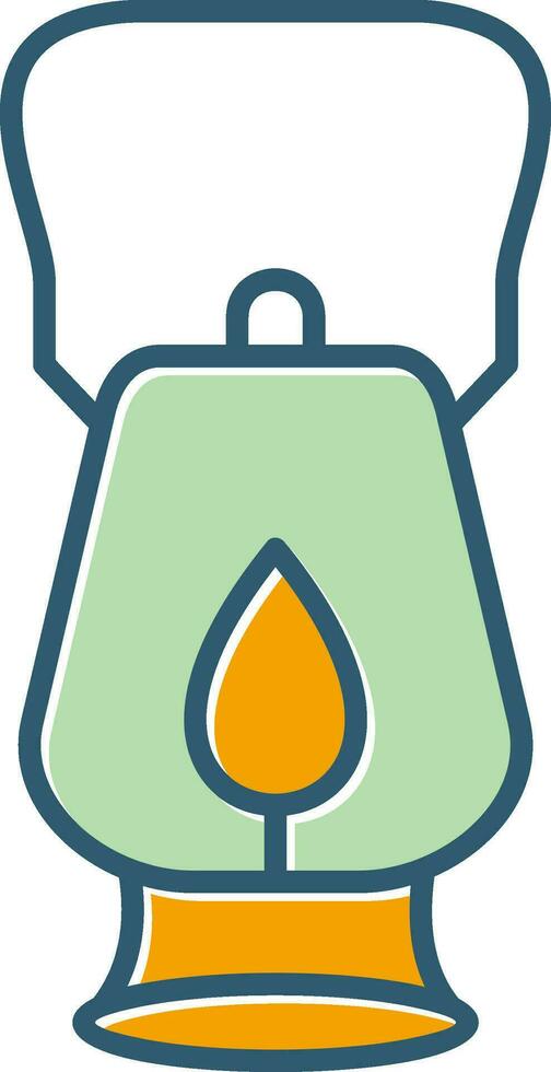 Oil Lamp Vector Icon