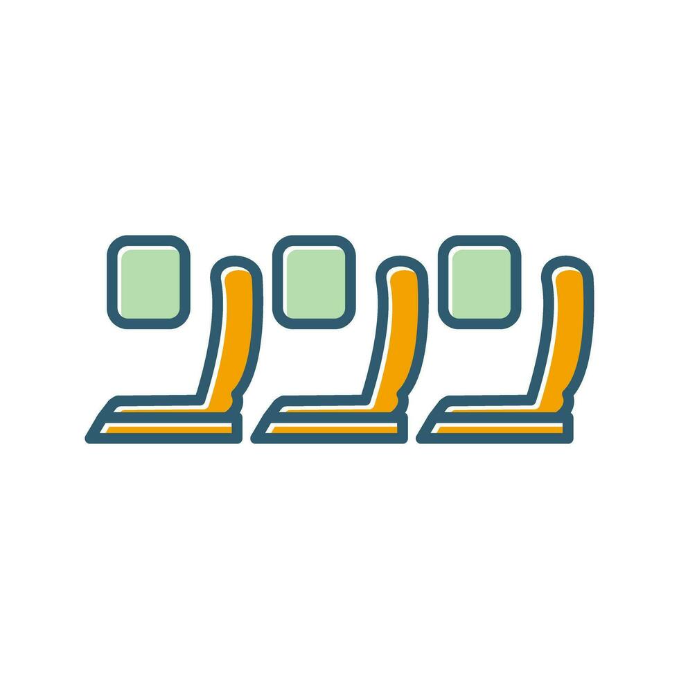 Seats in Plane Vector Icon