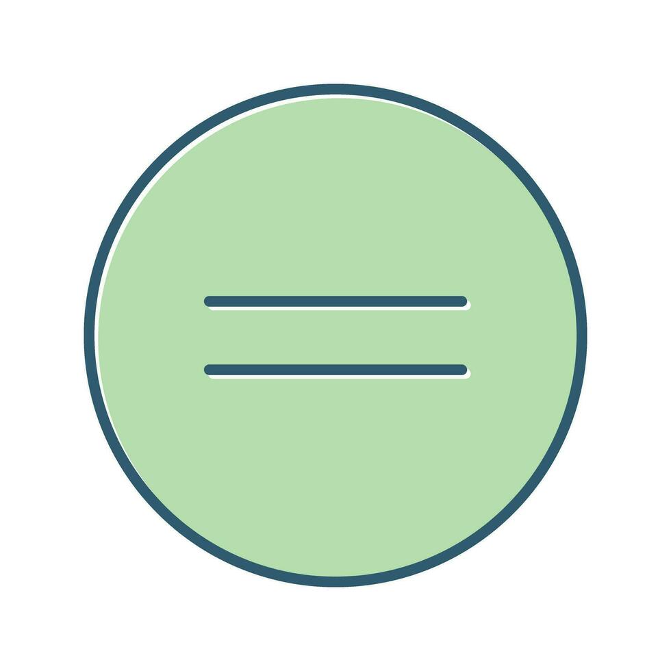 Equal To Vector Icon