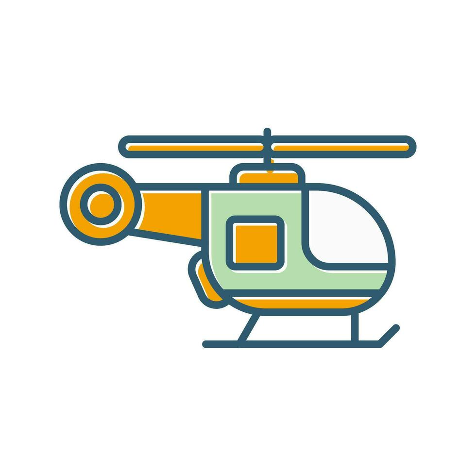 icono de vector de helicóptero