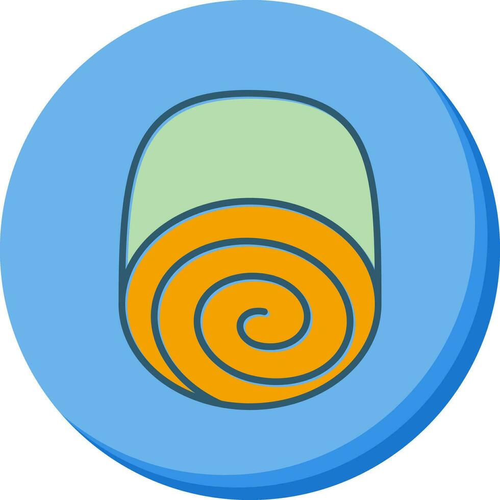 Swiss roll Vector Icon