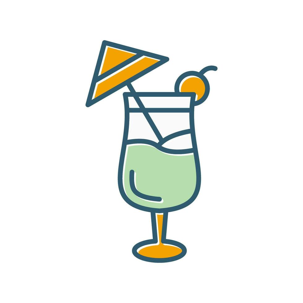 icono de vector de coctel