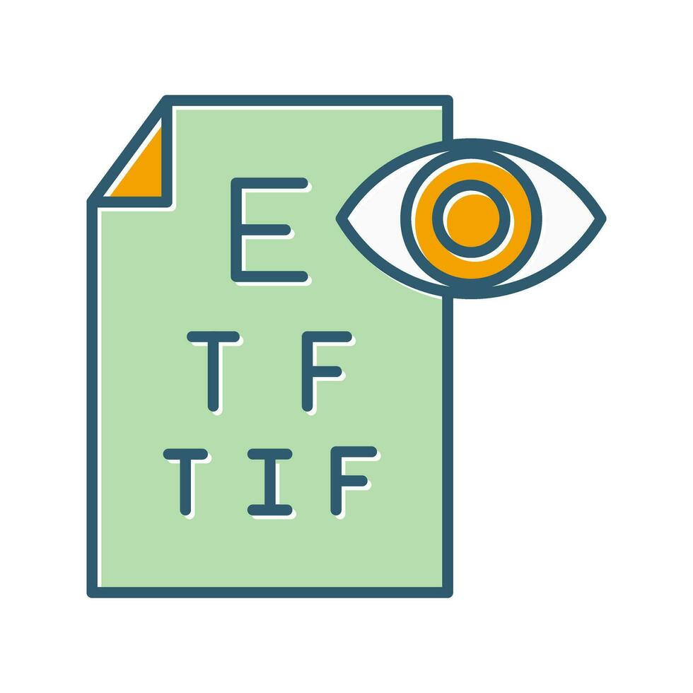 Eye Test Vector Icon