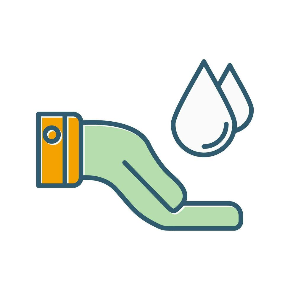 icono de vector de ahorro de agua