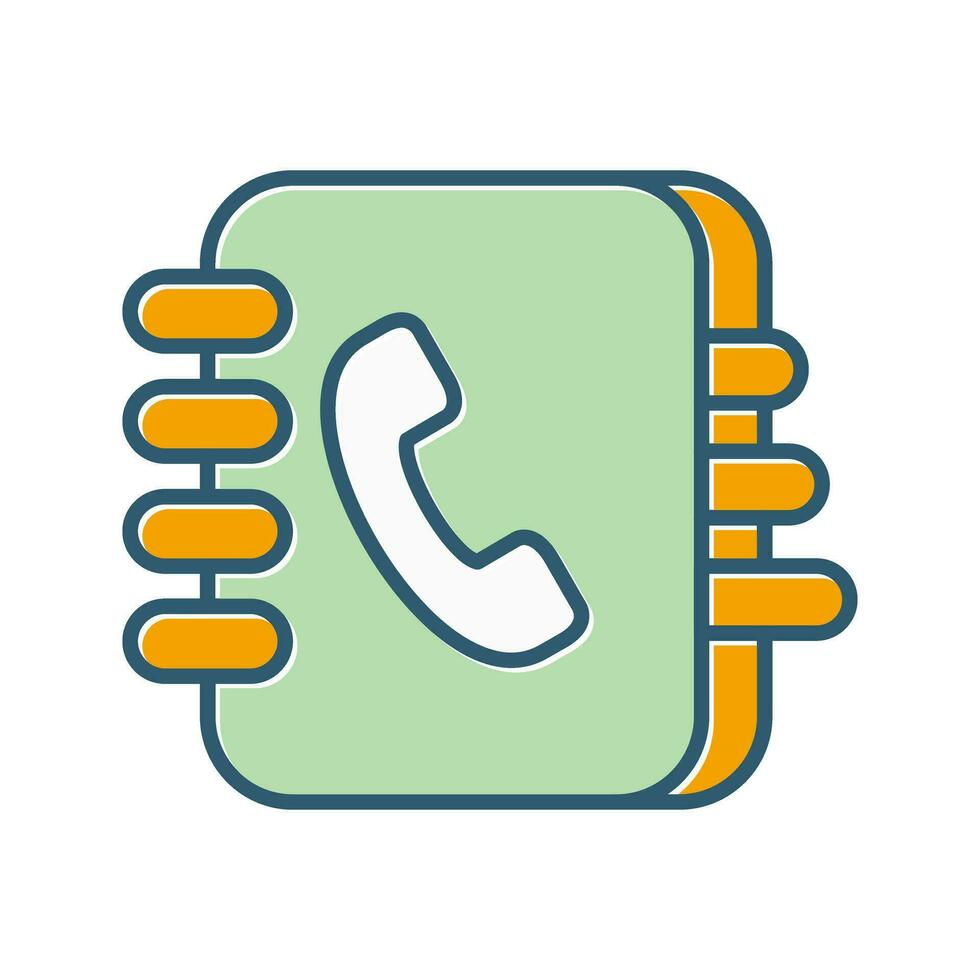 Contact Book Vector Icon