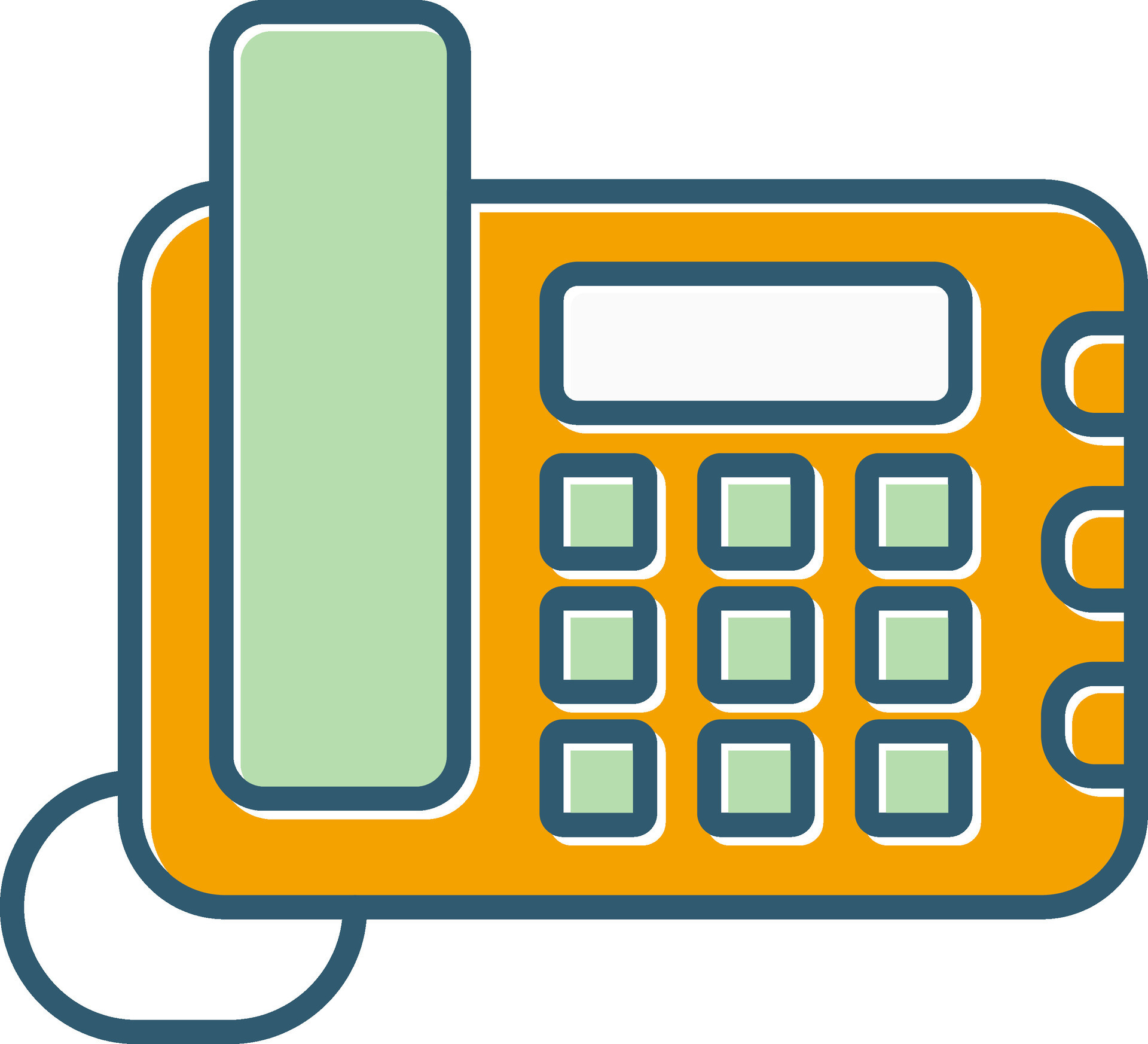 Land Line Phone Vector Icon 28321957 Vector Art at Vecteezy