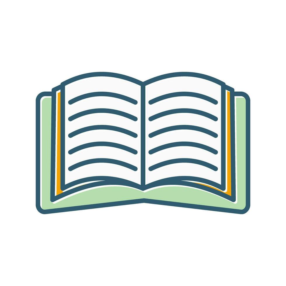 Open Book Vector Icon