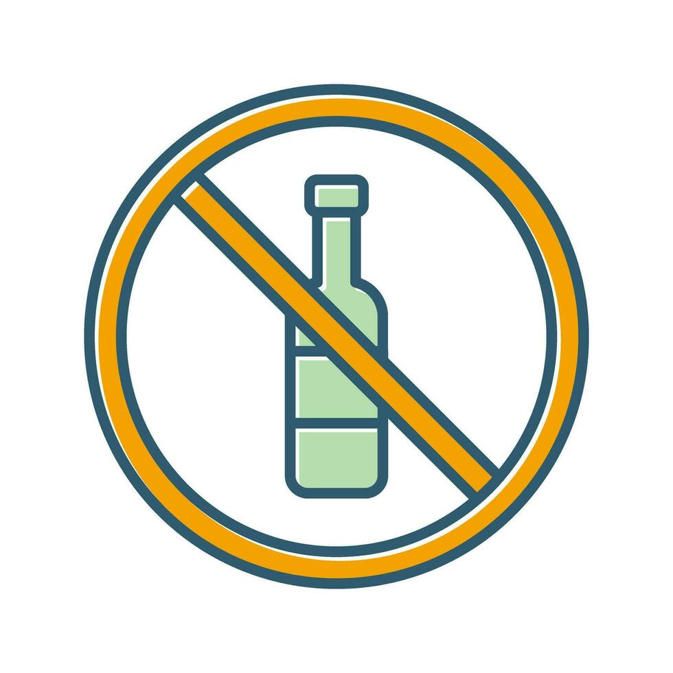 No Alcohol Vector Icon