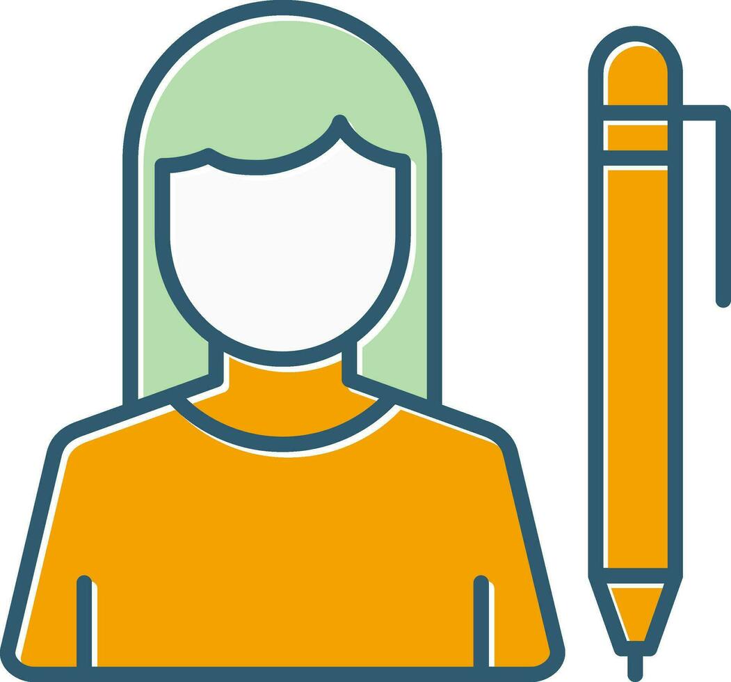 Writer Vector Icon