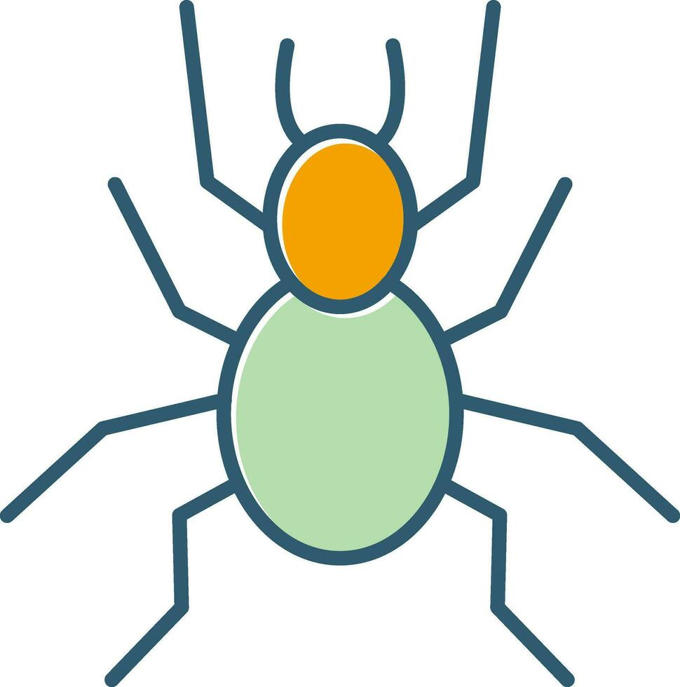 icono de vector de araña