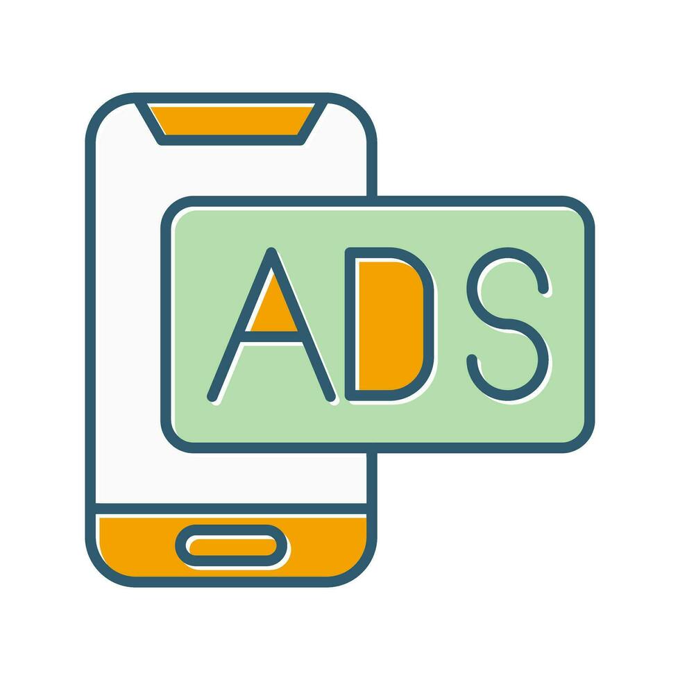 Mobile Advertising Vector Icon