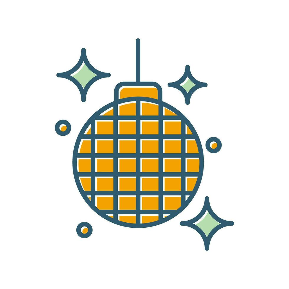 icono de vector de bola de discoteca