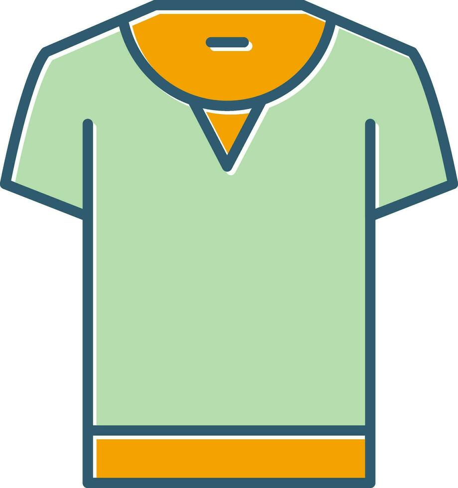 icono de vector de camiseta