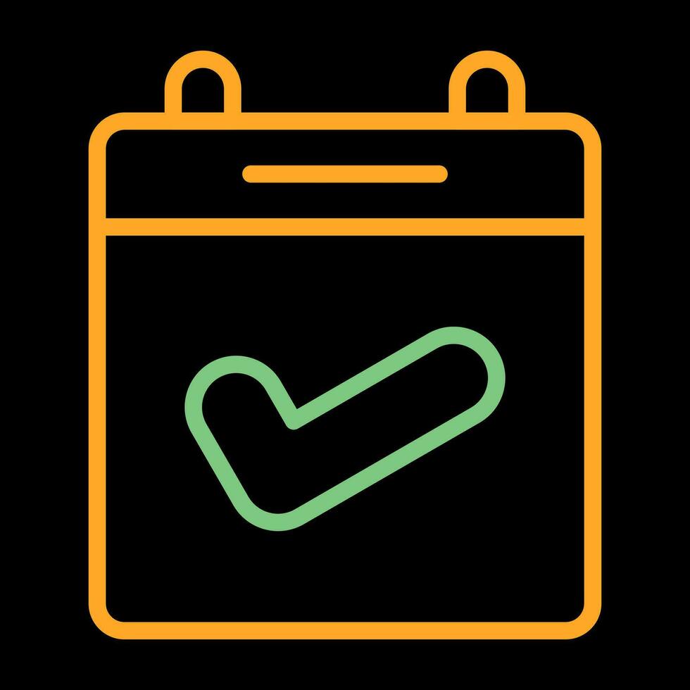 Calendar Check Vector Icon