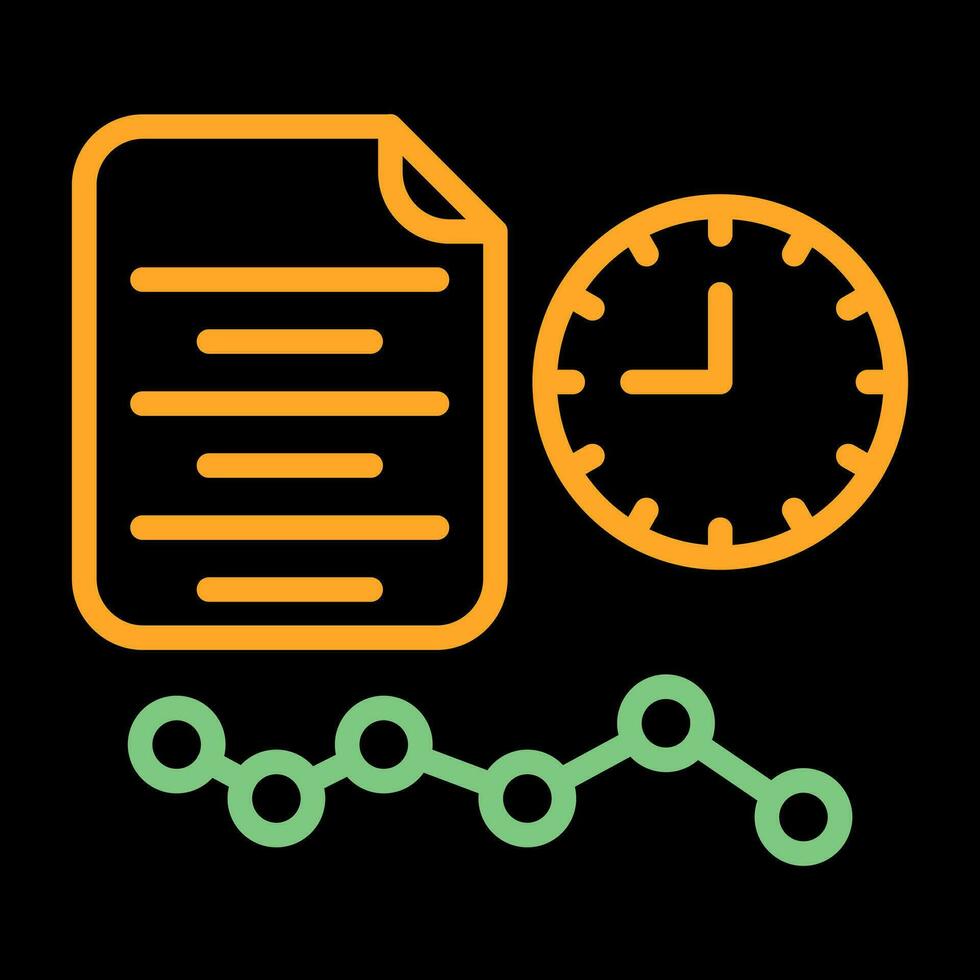 Time Series Analysis Vector Icon
