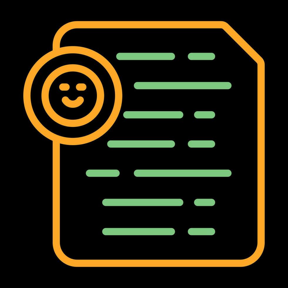 Document Insert Emoji Vector Icon