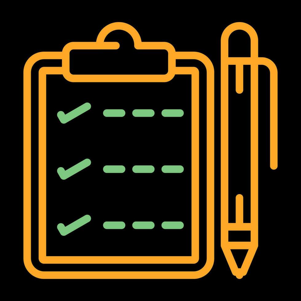 Notepad with pen Vector Icon