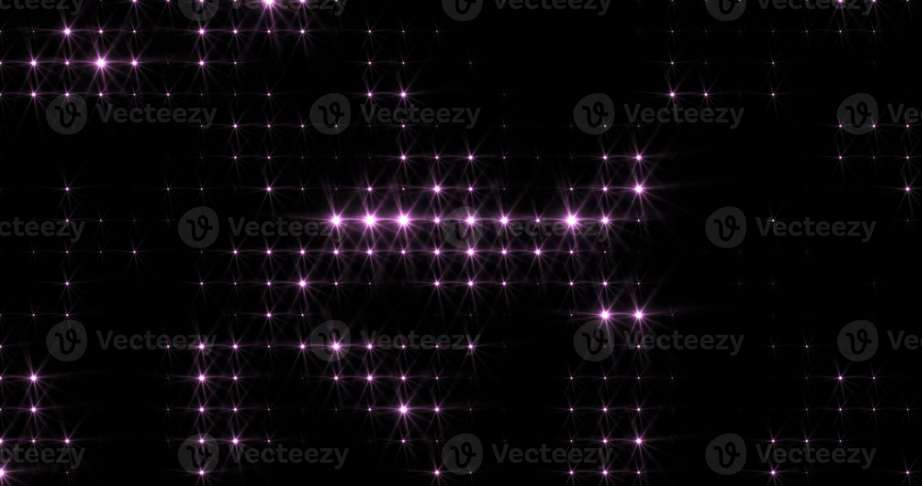 Abstract loop glowing purple bright disco wall with light bulbs abstract background photo