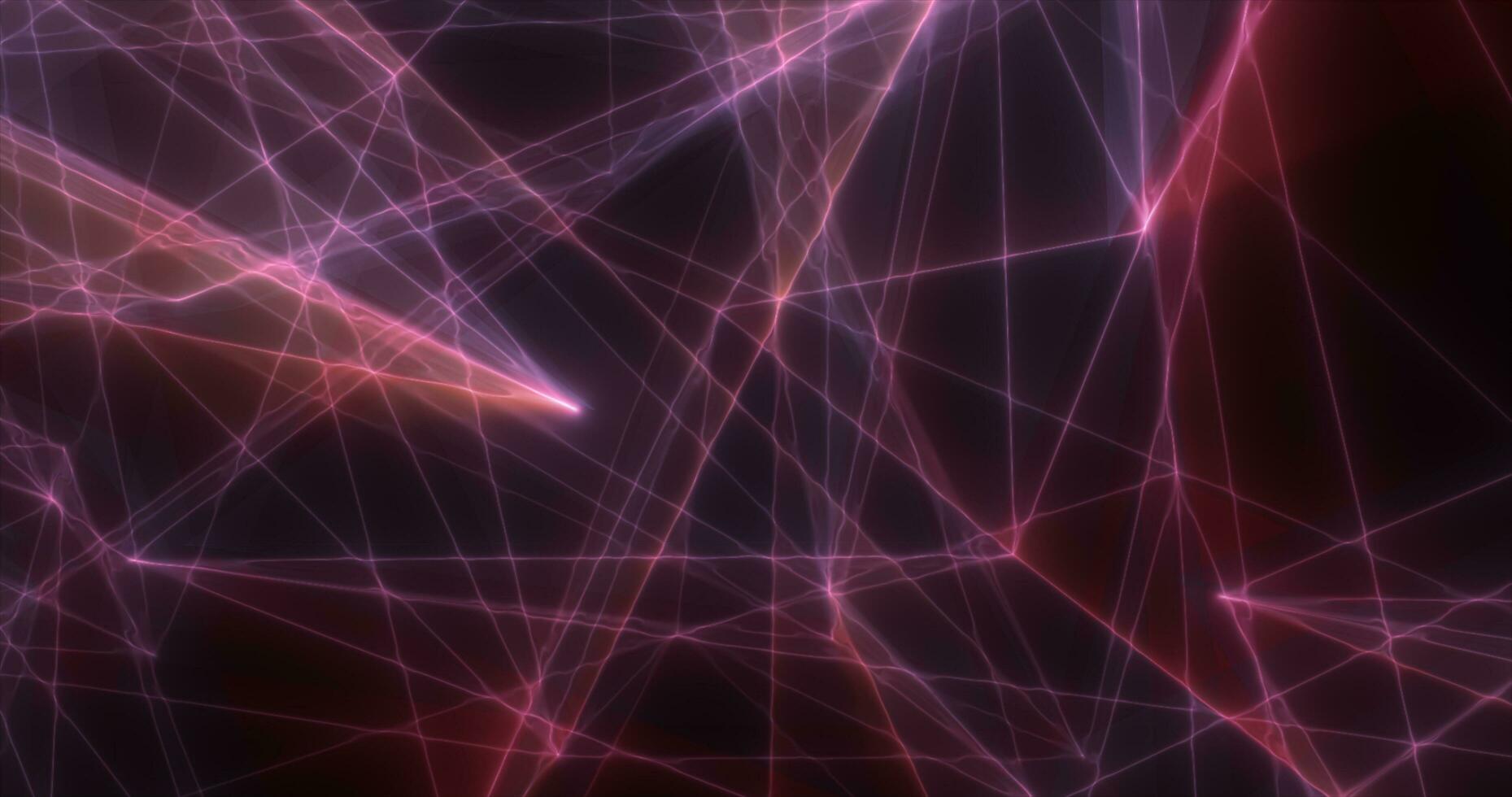 Abstract purple energy lines triangles magical bright glowing futuristic hi-tech background photo