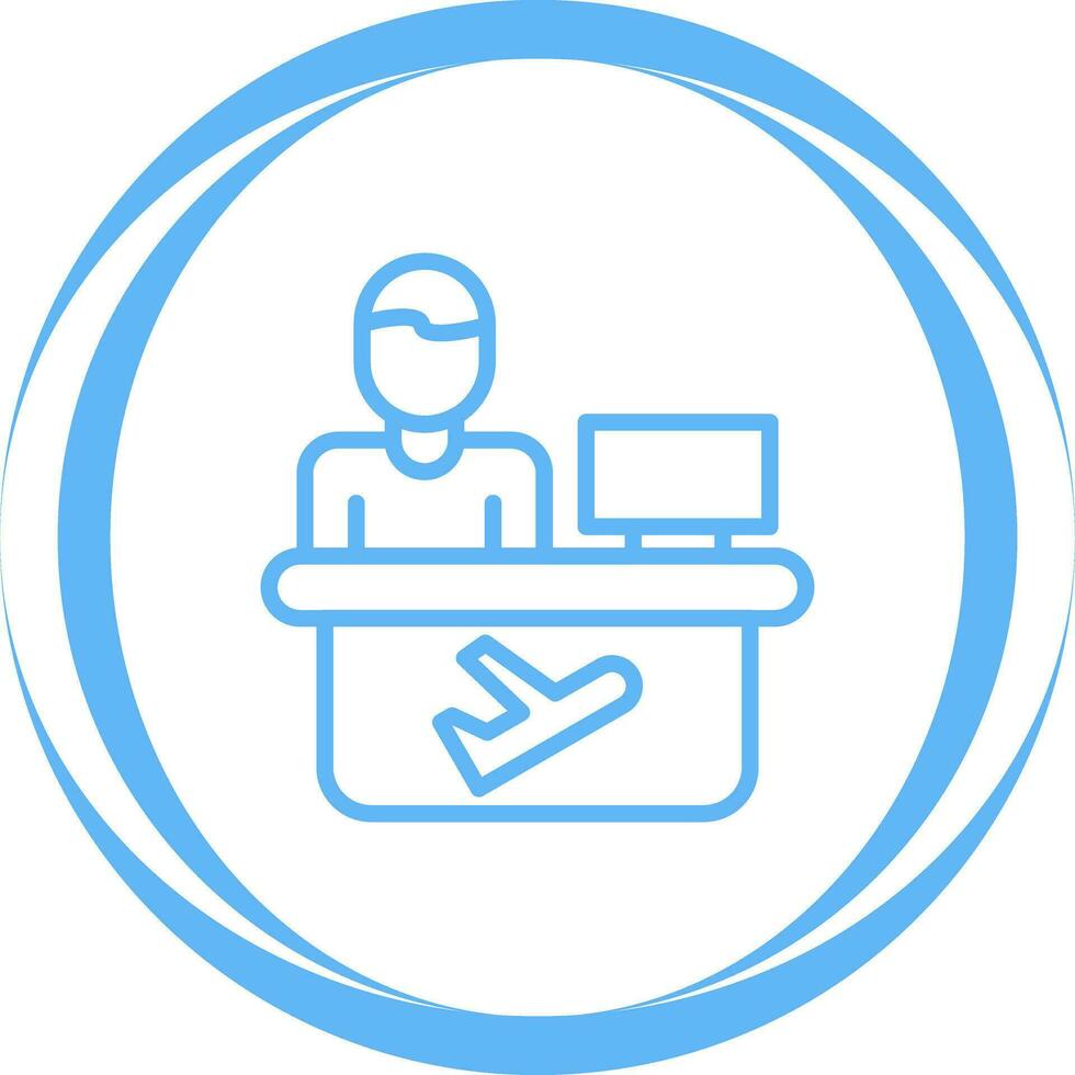 Travel Agent Vector Icon