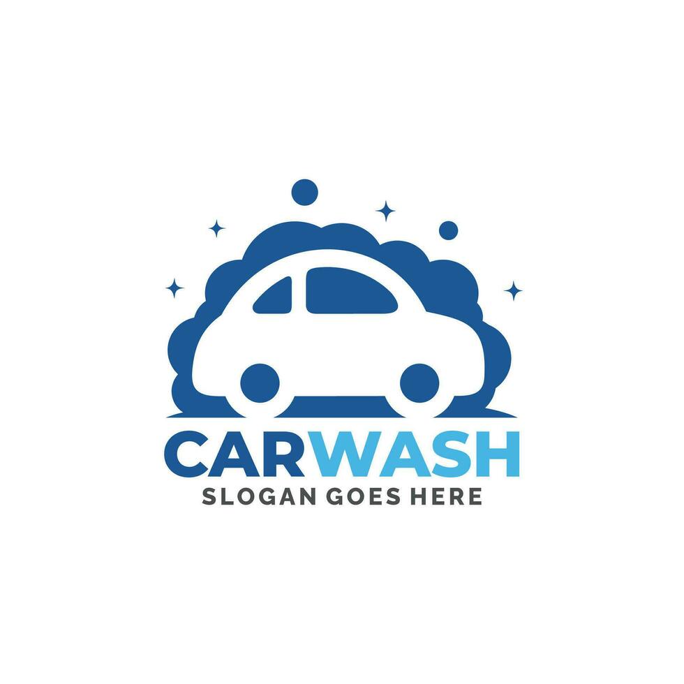 Car wash logo design vector