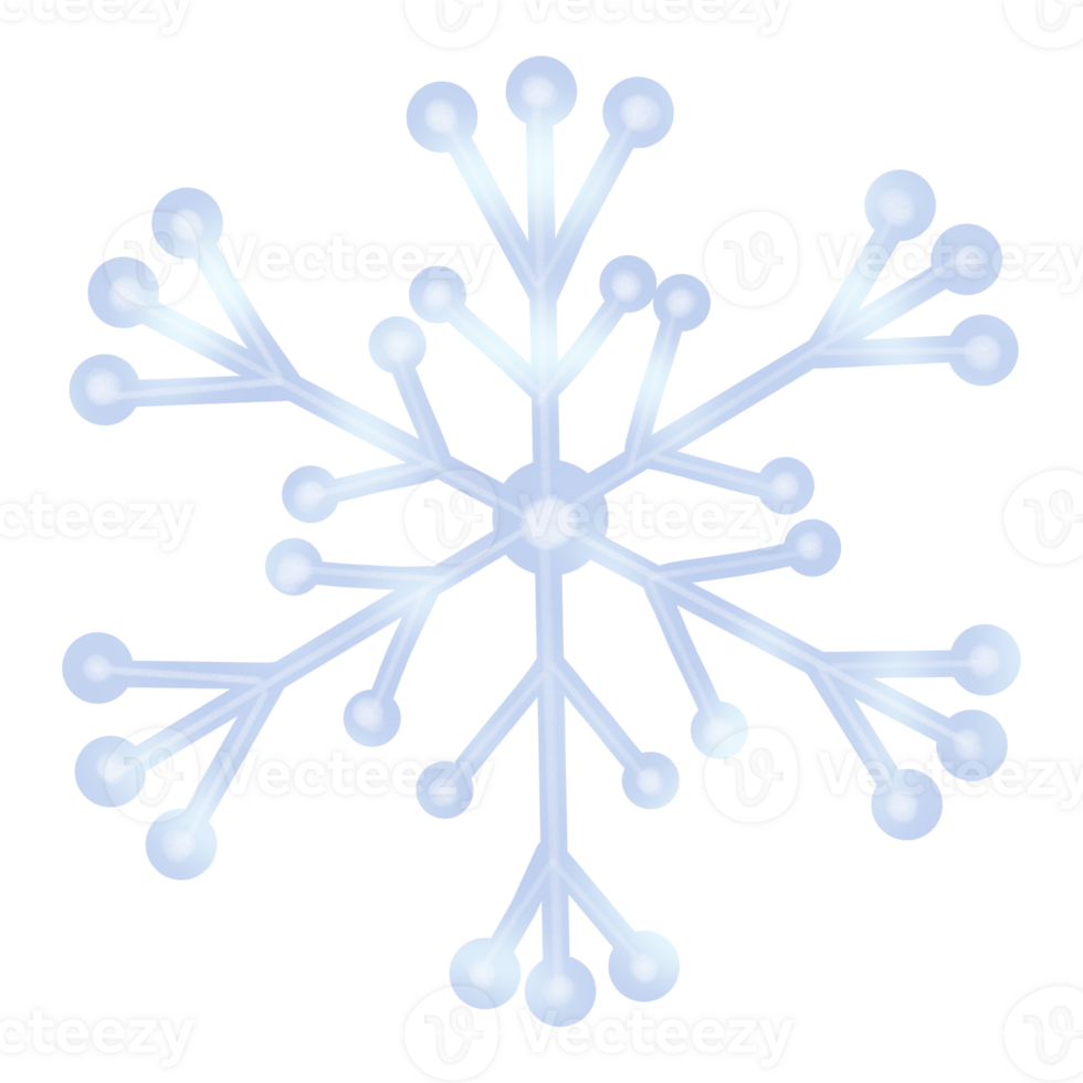 Hand drawn snowflakes png