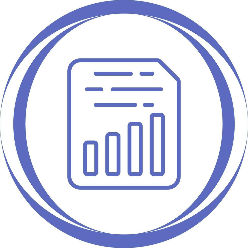 Document Insert Chart Vector Icon