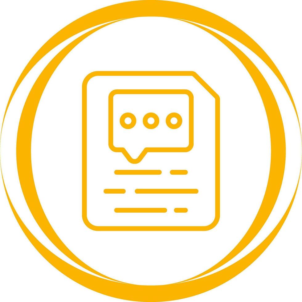Document Insert Comment Vector Icon