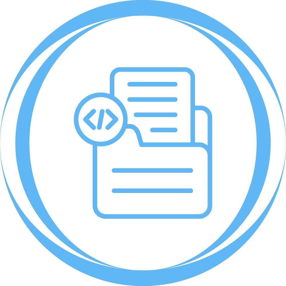Document Insert Code Vector Icon