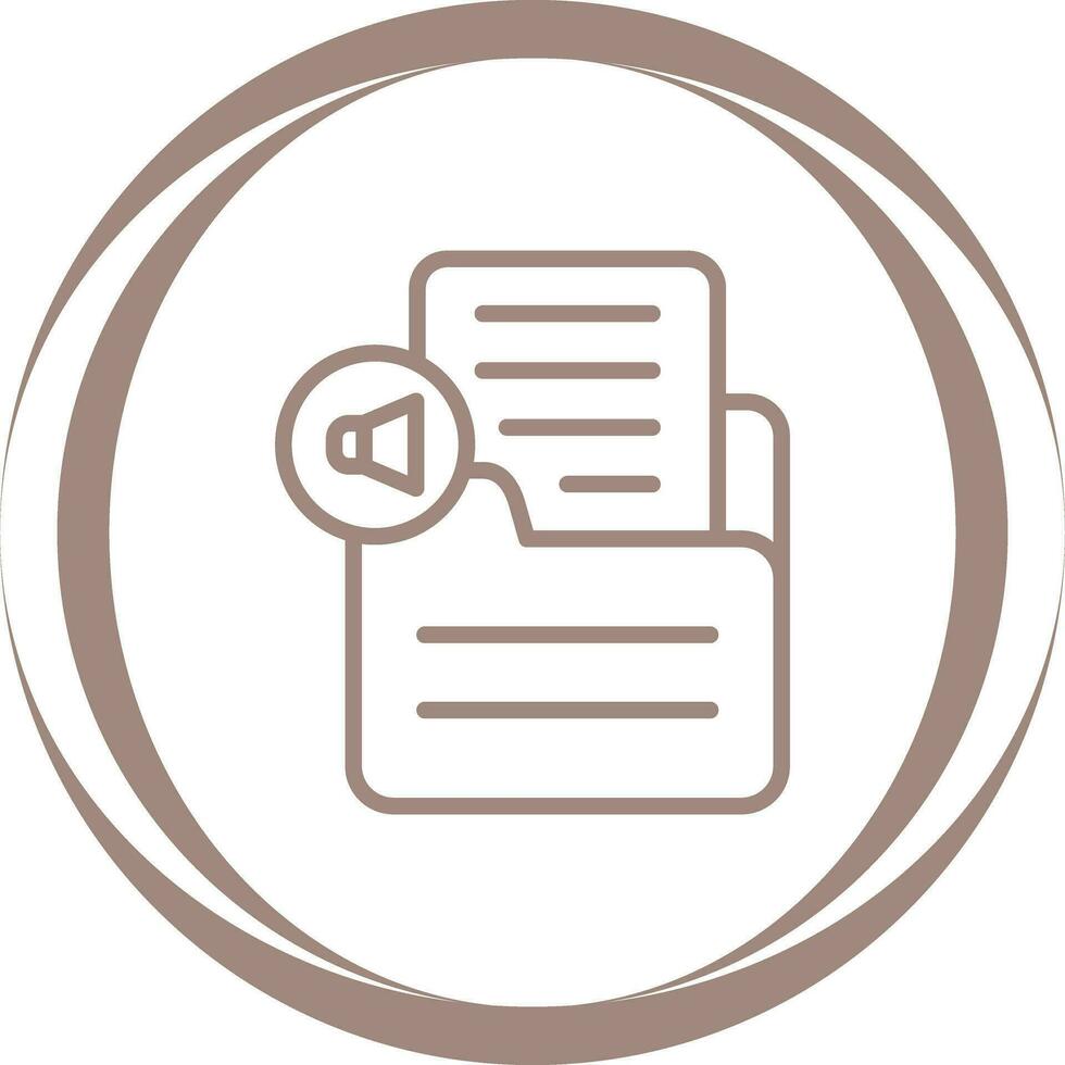 Document Insert Audio Vector Icon