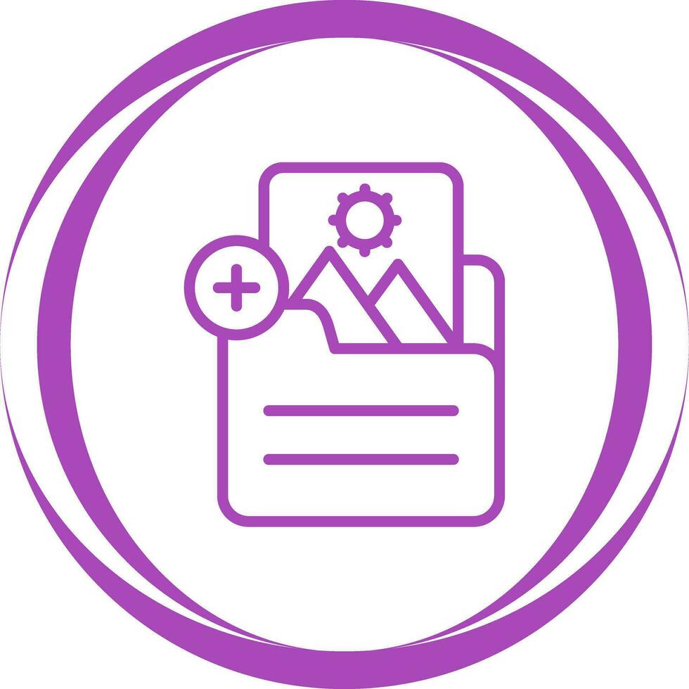 Document Insert Image Vector Icon